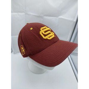 USC Trojans Burgundy Yellow Adjustable Baseball Cap Hat Hook & Loop NCAA Vintage